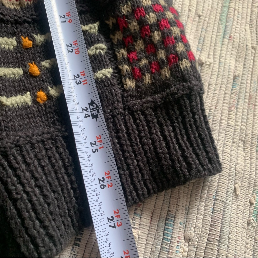 Vintage Compagnie Internationale Express 90s Geometric Cardigan Sweater vest - Picture 6 of 8